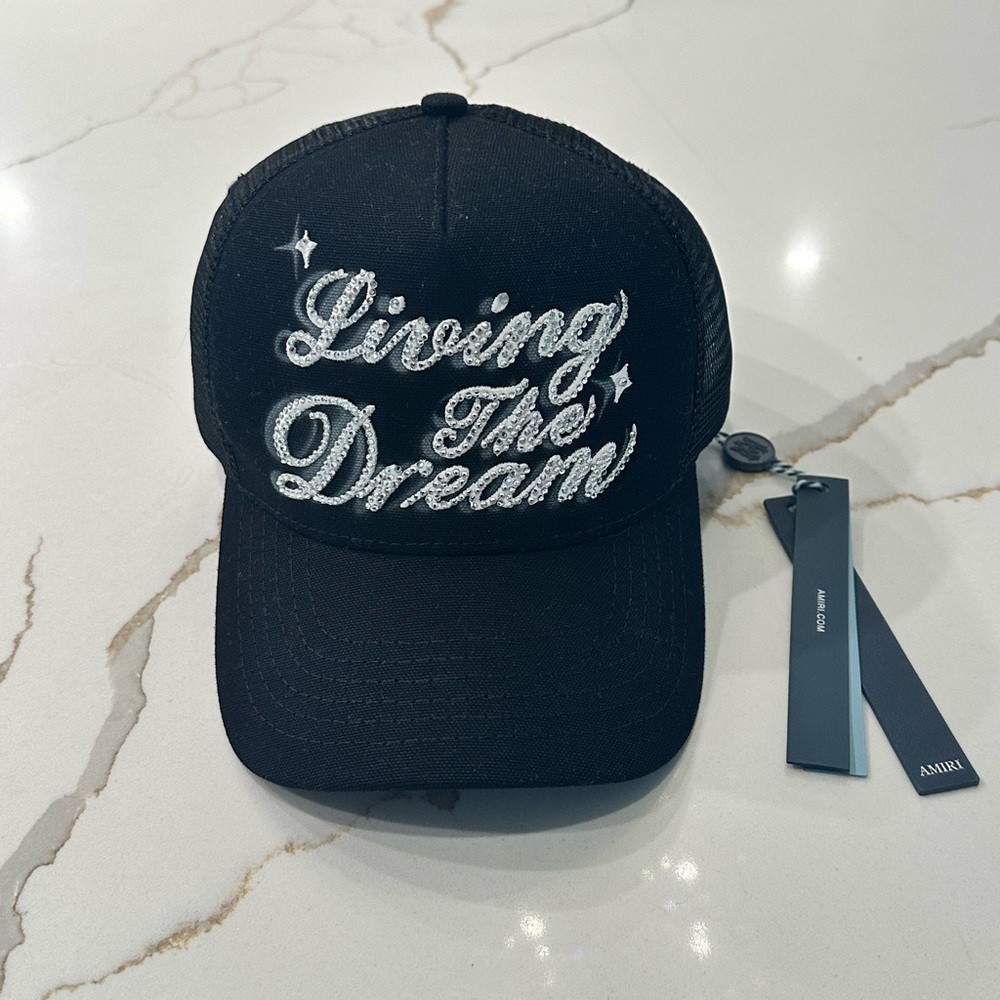 AMIRI CRYSTAL DREAM TRUCKER HAT NWT